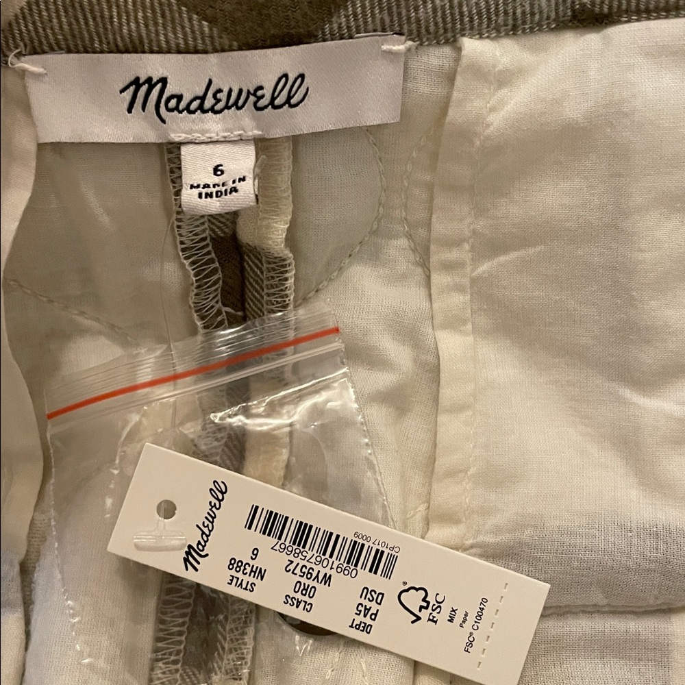 NWT Madewell Quilted Flannel Mini Skirt in Gingham | Women’s Size 6 - Picture 8 of 9
